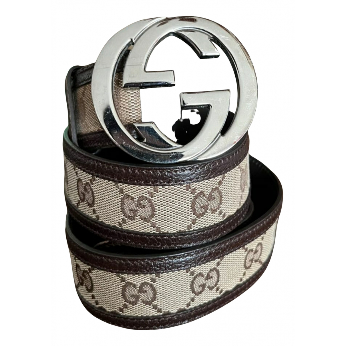 Gg buckle belt Gucci Brown size M 